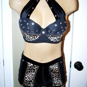 00AK Handmade custom Wrestling, Exotic dancer costume, rave, clubwear,